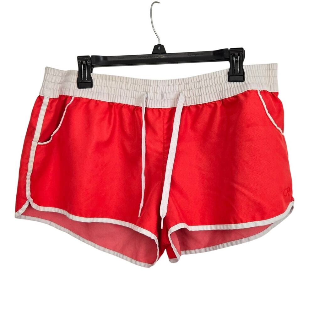 80s Vintage OP Retro Red Dolphin Shorts Campcore Athleisure Y2K Surf Skate XL
